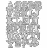 Hero Arts DI061 Alphabet Uppercase Fancy Die Cuts / قطاعات احرف - صغيره