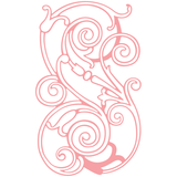 Cricut cuttlebug / flourish Scroll قطاعة بشكل مميز